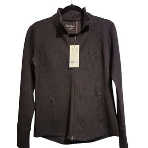 NWT Walter Hagen Women's BLACK Clubhouse Full Zip Jacket Med